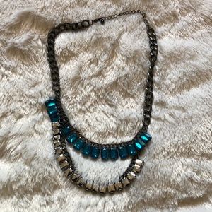 Double strand statement necklace